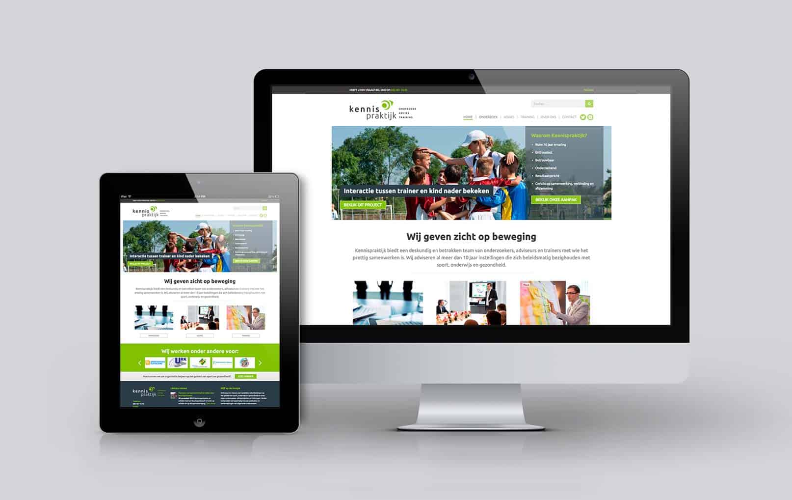 Ontwerp nieuwe responsive website Kennispraktijk